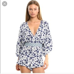 NWOT Kittenish Floral Romper
